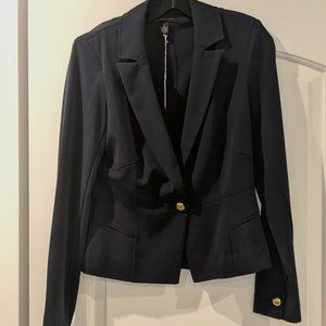 NWOT INC International Concepts Navy Blazer Single Button Suit Jacket size small
